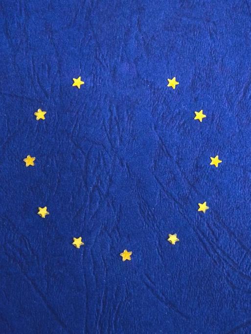 Grafik der europäischen Flagge mit einem fehlenden Stern.