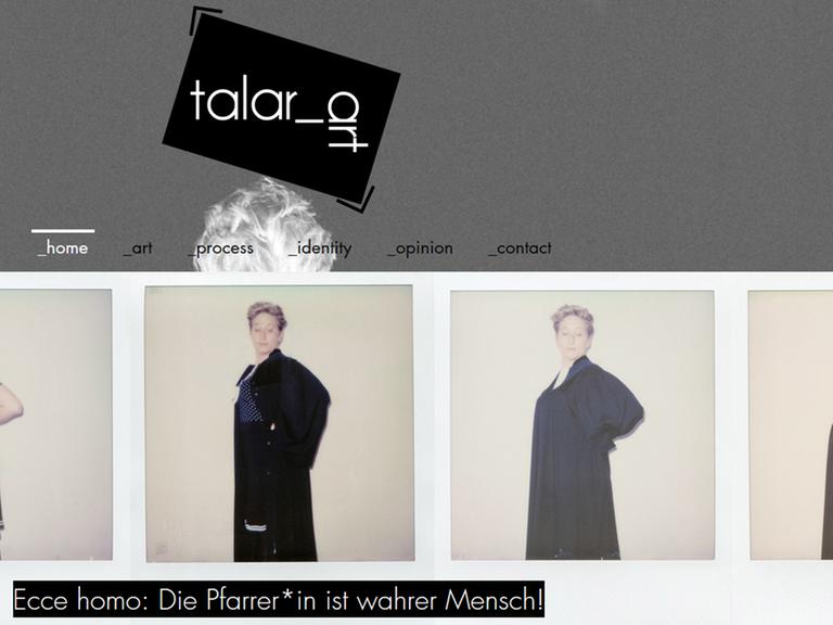 Auf Talarart.net zeigt sich die Theologin Annina Ligniez als Pfarrerin und als Privatperson.