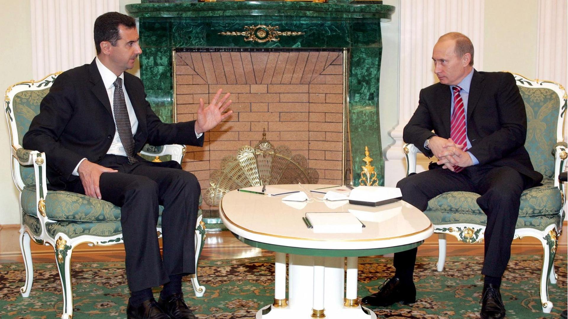 Der syrische Präsident Baschar al-Assad (links) und Russlands Staatschef Wladimir Putin
