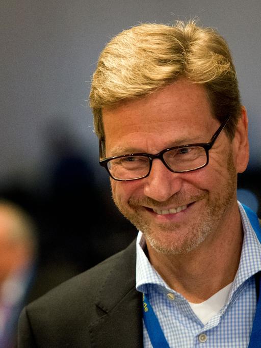 Der ehemalige Bundesvorsitzende der FDP und frühere Bundesaußenminister Guido Westerwelle im Mai 2014 beim Bundesparteitag in Dresden.