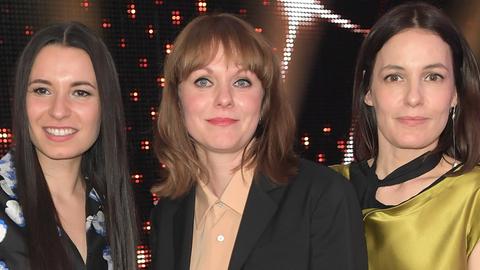 Anne Zohra Berrached, Maren Ade und Nicolette Krebitz bei der Verleihung des Deutschen Filmpreises