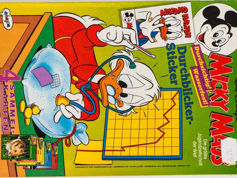 Das "Micky Maus"-Heft - hier eine Ausgabe von 1991, dem 40. Jubiläumsjahr der Comicreihe