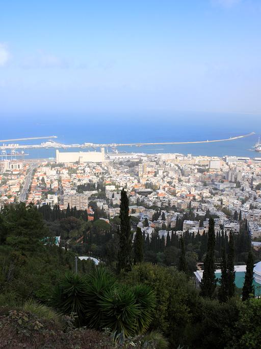 Blick auf Haifa, Israel