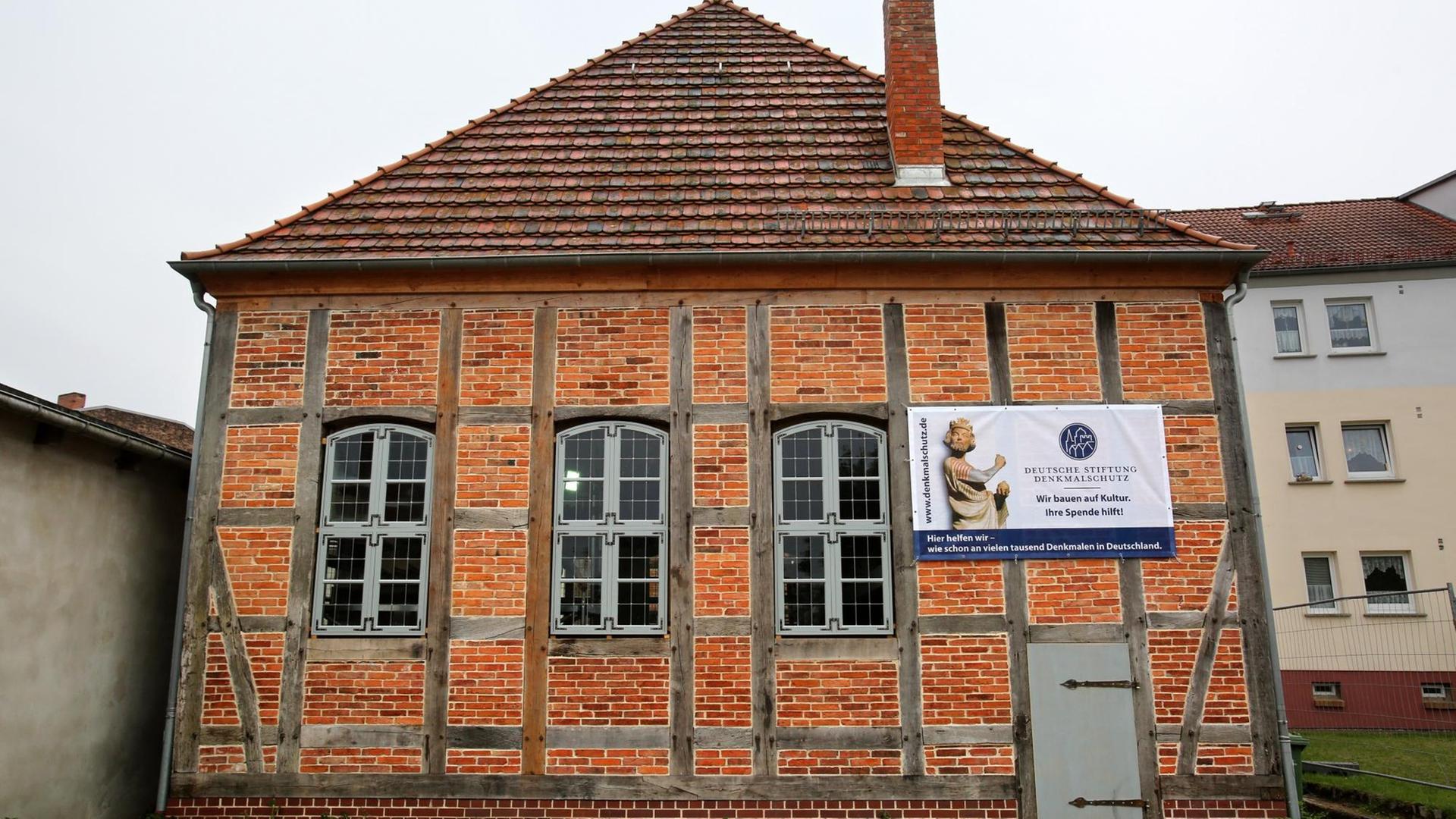 Die jüdische Synagoge in Stavenhagen (Mecklenburg-Vorpommern), aufgenommen am 15.10.2015.