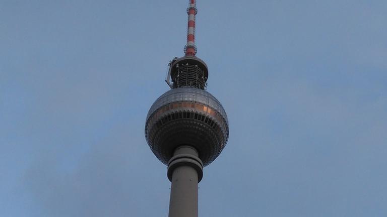 Monument für Sputnik: Der Fernsehturm in Berlin-Mitte. Foto: Deutschlandfunk/Lorenzen