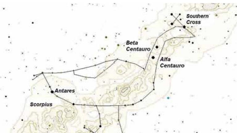 Der Strauß am Himmel der Tupinamba