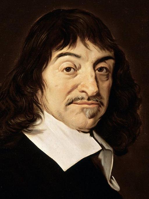   Portrait des französischen Philosophen Rene Descartes (1596-1650) von Frans Hals, Louvre, Paris