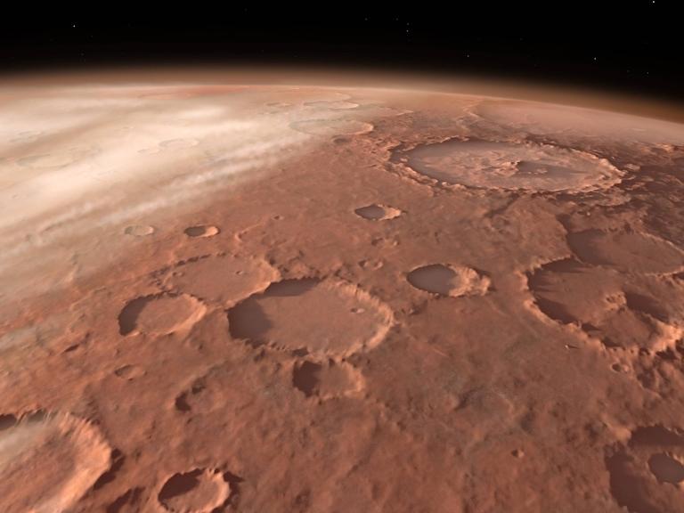 Aufnahme vom Mars-Südpol