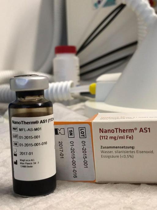 Nanoteilchen für die Wärmetherapie.