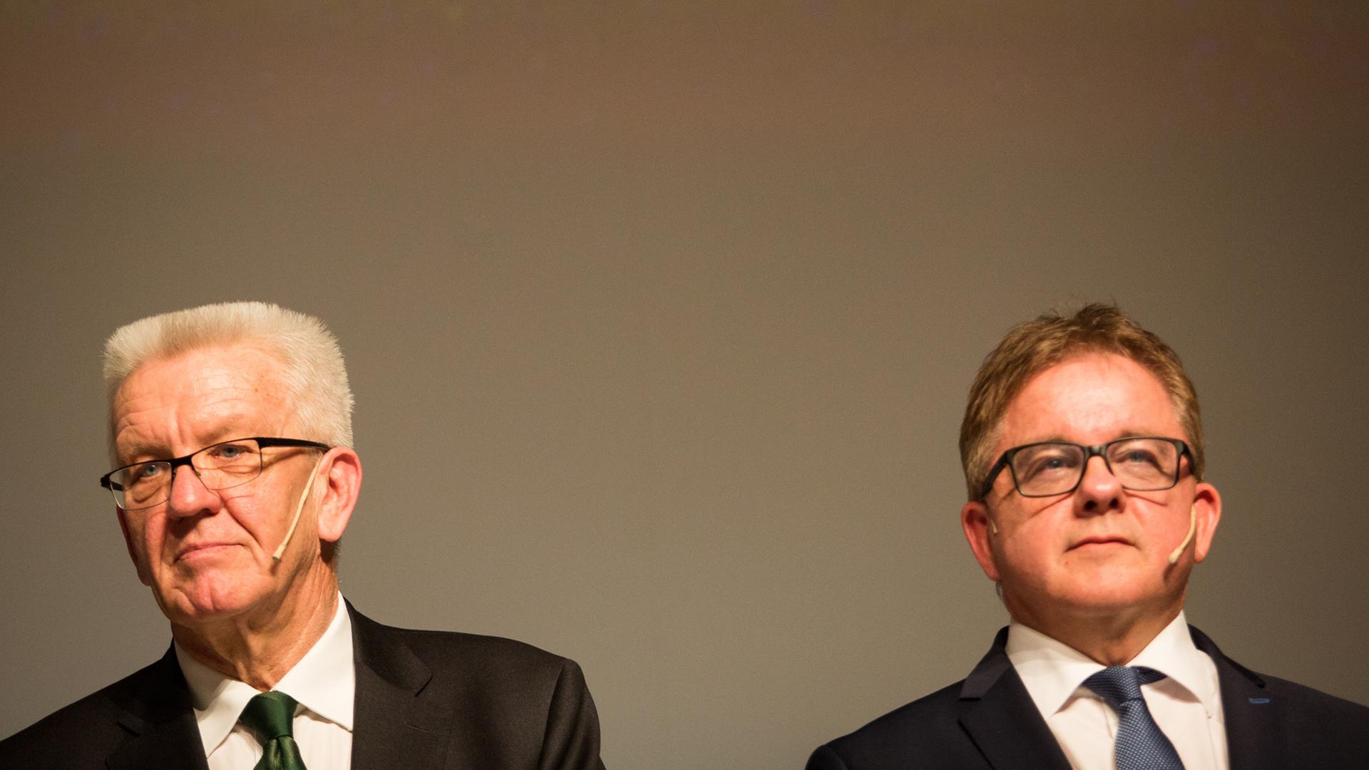 Die Spitzenkandidaten der Grünen und der CDU: Winfried Kretschmann und Guido Wolf