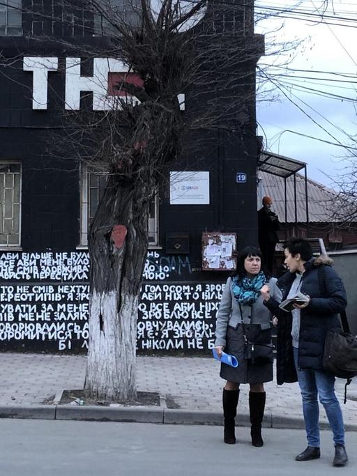 Das alternative Kulturzentrum "Tschju" in Mariupol, Ukraine