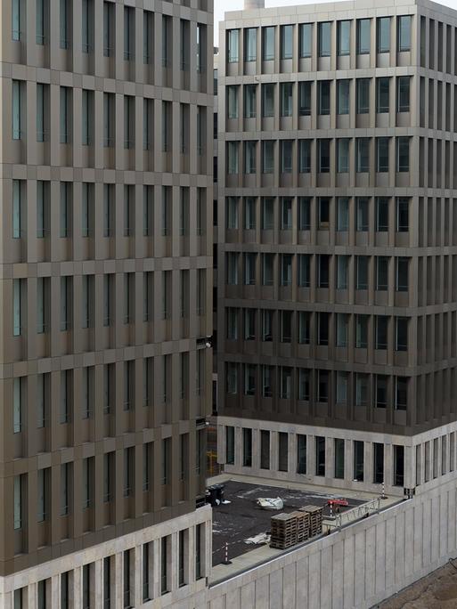 Bürogebäude auf dem Gelände des Bundesnachrichtendienstes (BDN) in Berlin-Mitte