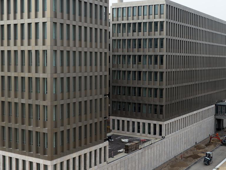 Bürogebäude auf dem Gelände des Bundesnachrichtendienstes (BDN) in Berlin-Mitte