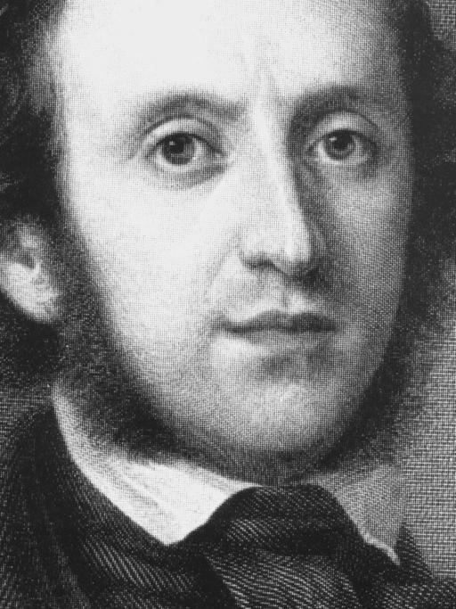 Der Komponist, Dirigent und Pianist Felix Mendelssohn-Bartholdy. Er wurde am 3. Februar 1809 in Hamburg geboren und ist am 4. November 1847 in Leipzig gestorben