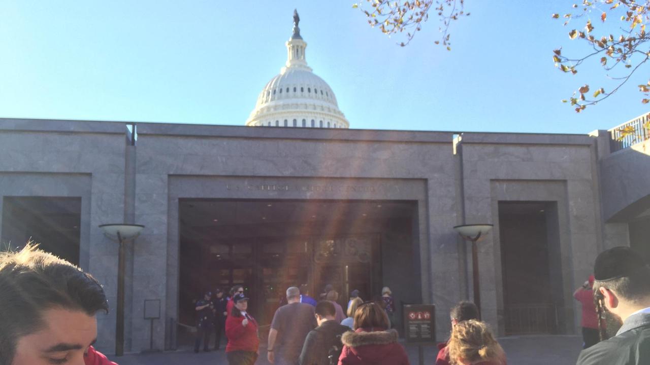 Der Eingang zum US-Kapitol für Besucher