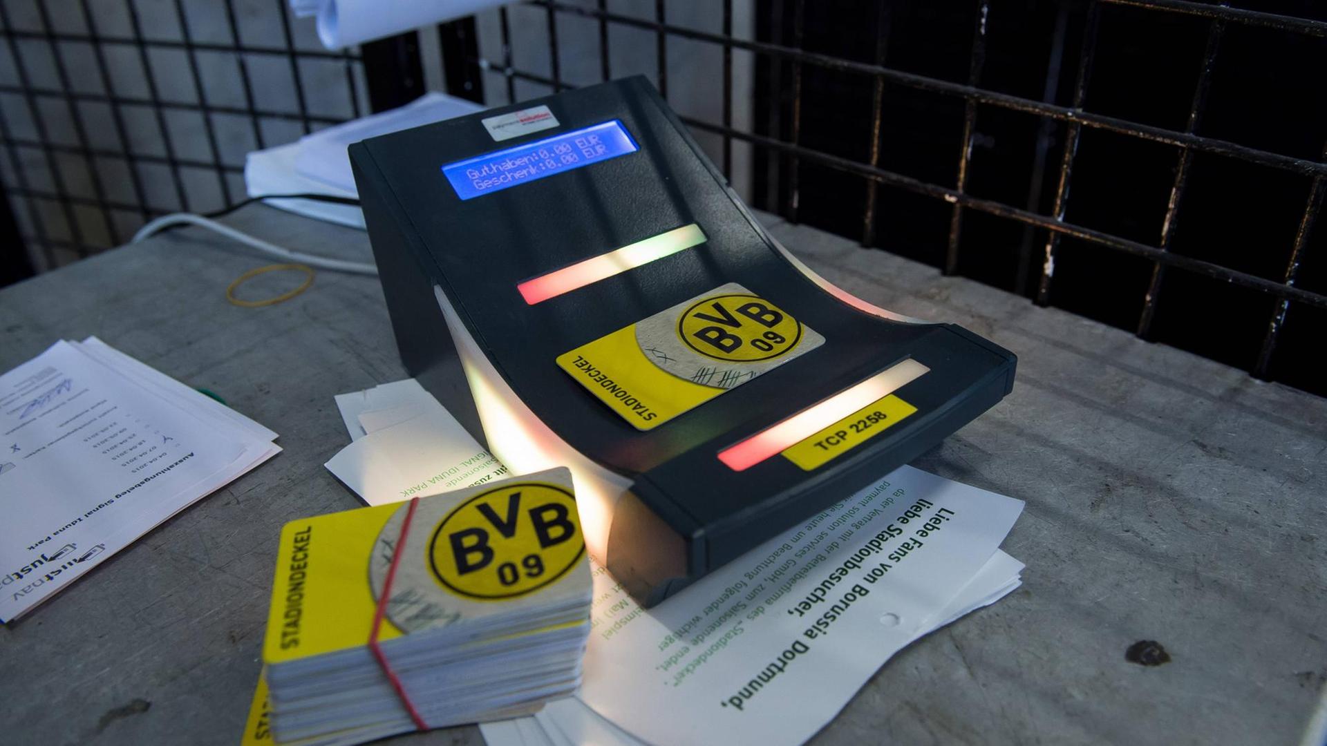 Das Bezahlsystem "Stadiondeckel" von Borussia Dortmund.