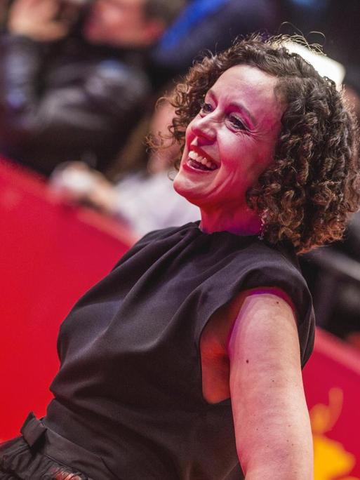 Maria Schrader kommt zur Premiere von"My Salinger Year" auf der 70. Berlinale am 20.02.2020 in Berlin an.