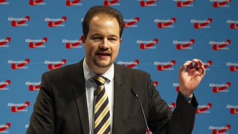 Martin Sichert, AfD-Landesvorsitzender Bayern auf dem Bundesparteitag am 01.07.2018 in Augsburg / M E S S E A U G S B U R G / Deutschland. | Sven Simon / picture alliance | Verwendung weltweit