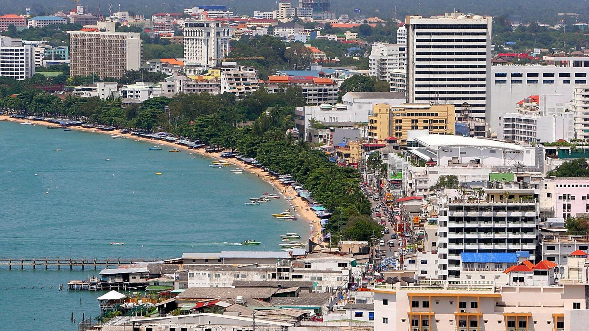 Die Stadt Pattaya in Thailand.