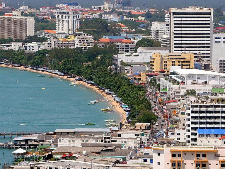 Die Stadt Pattaya in Thailand.