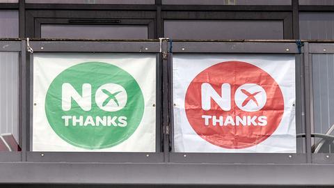 Kampagnen-Plakat gegen die Unabhängigkeit Schottlands