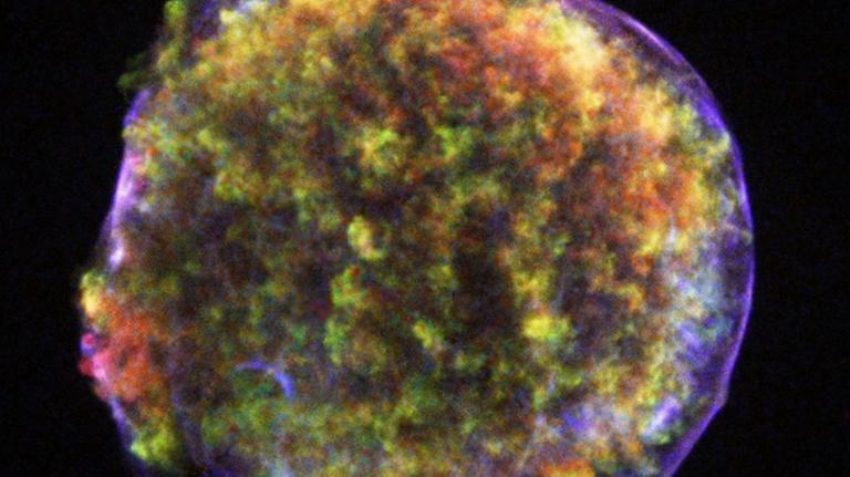 Die Überreste der Tycho-Supernova heute, beobachtet im Röntgenbereich