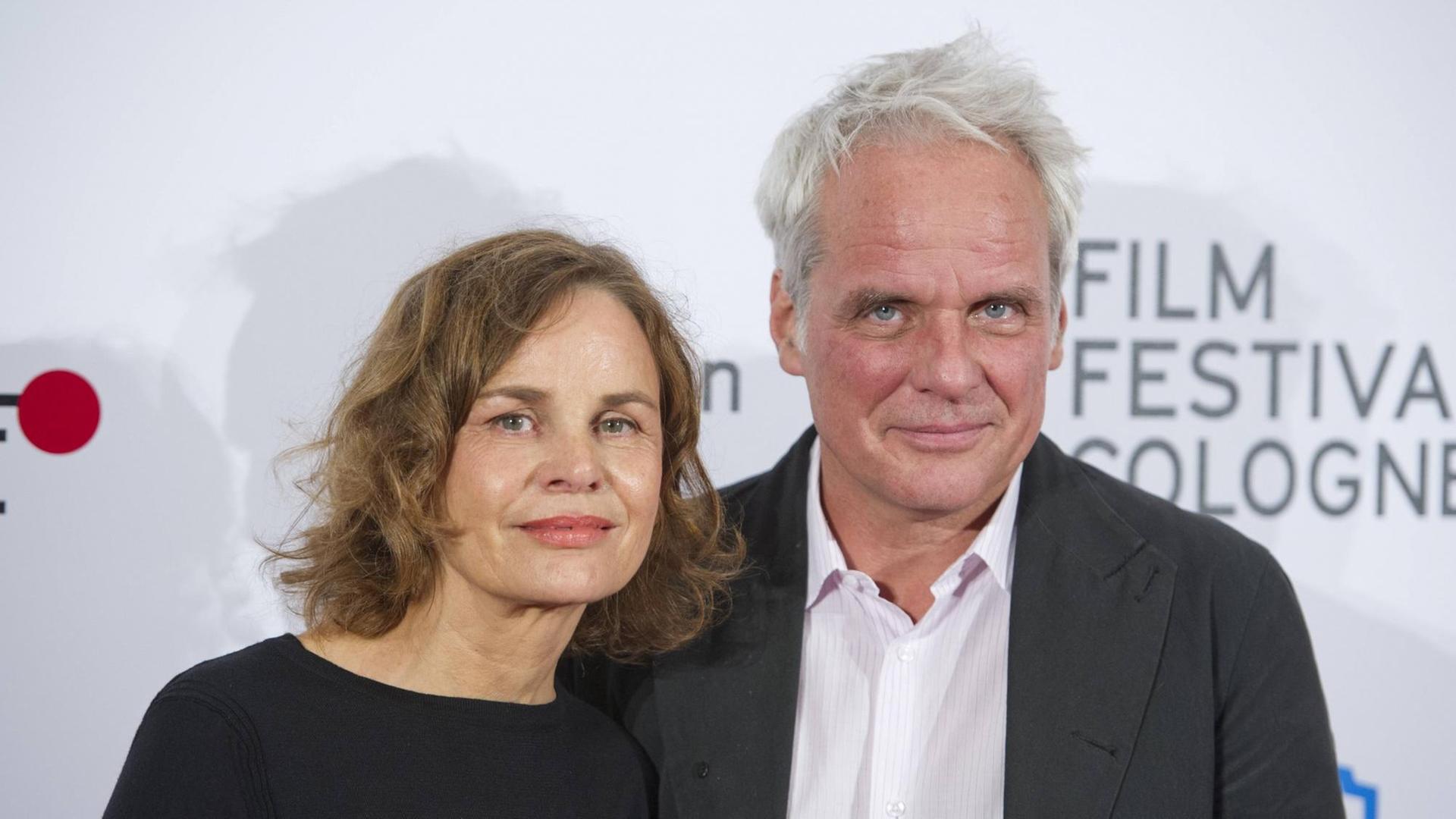 Filmemacherin Corinna Belz mit Produzenten Thomas Kufus auf dem roten Teppich, Film Festival Cologne, 06.10.2017