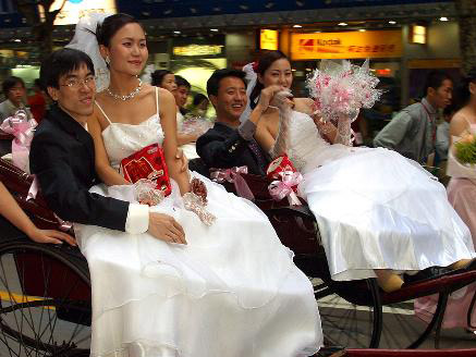 Hochzeitspaare in Shanghai