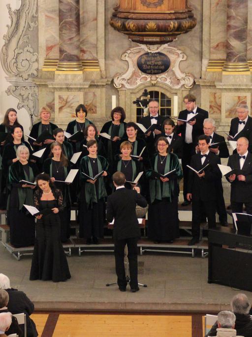 Der Leipziger Synagogalchor bei einem Auftritt