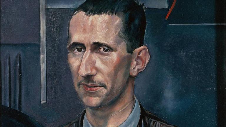 Portrait von Bertolt Brecht (1898-1956) des Malers Rudolf Schlichter (1890-1955). München Staatsgalerie 1926 