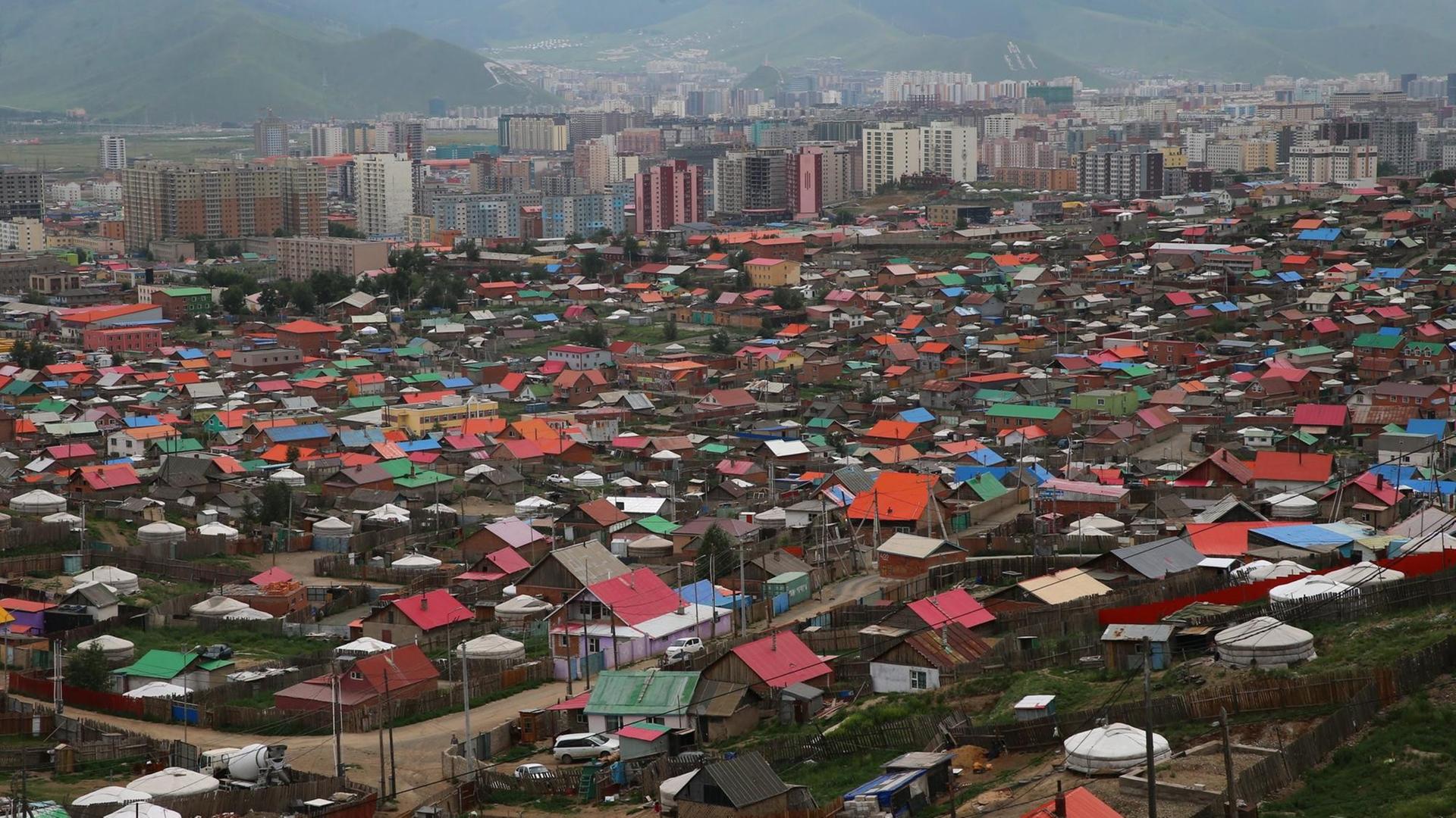 Blick auf die mongolische Hauptstadt Ulan Bator.