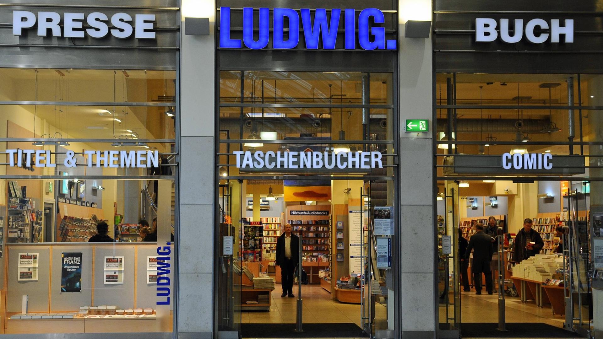 Die Bahnhofsbuchhandlung Ludwig im Kölner Hauptbahnhof.