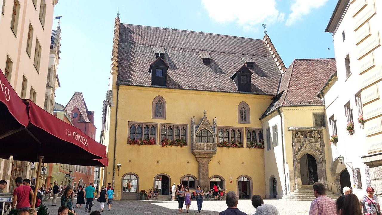 Rathaus von Regensburg, Sitz des Oberbürgermeisters.