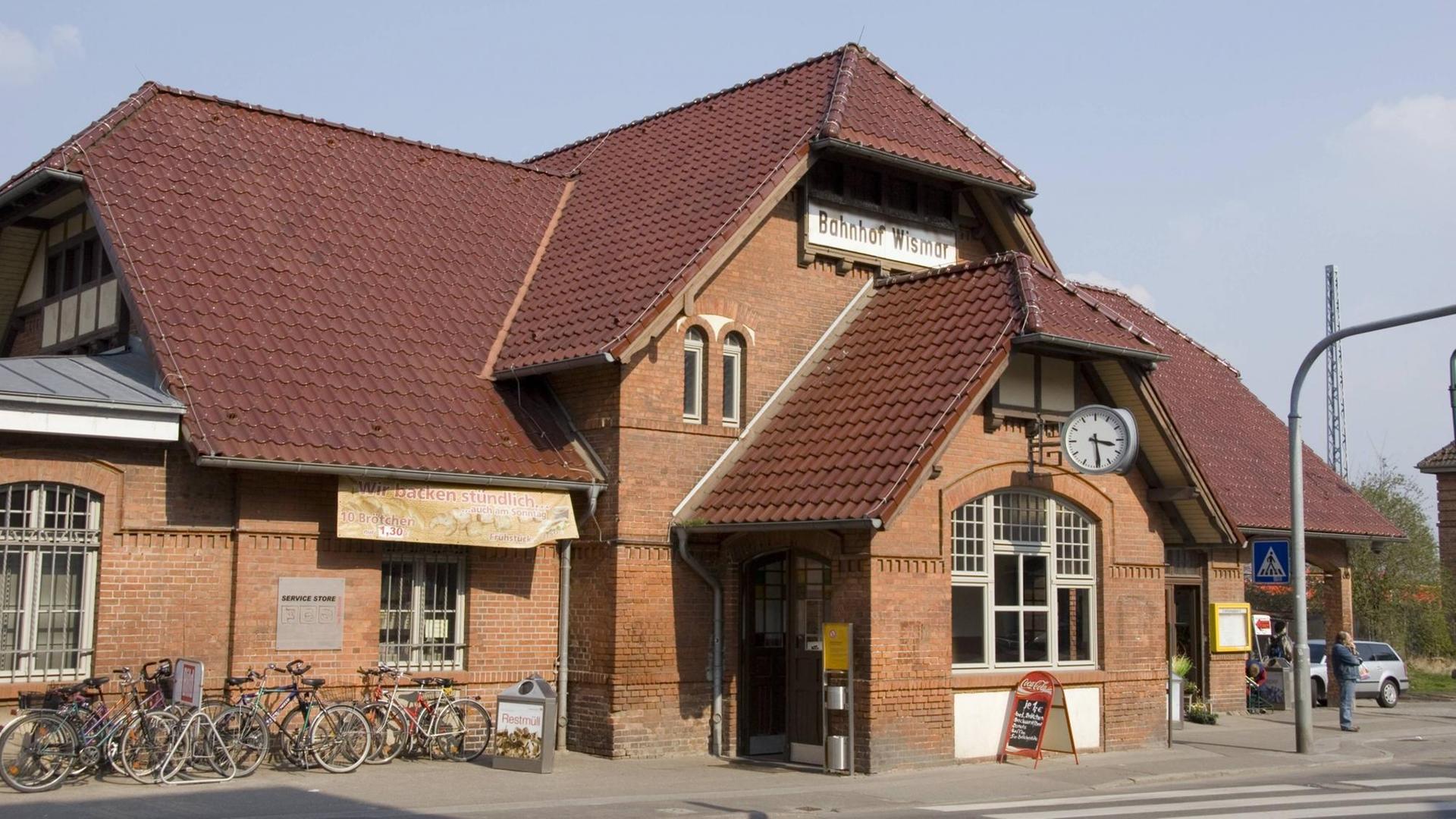 Der Bahnhof in Wismar.