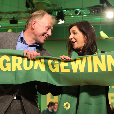 Grüne-Spitzenkandidaten Jürgen Trittin und Katrin Göring-Eckardt