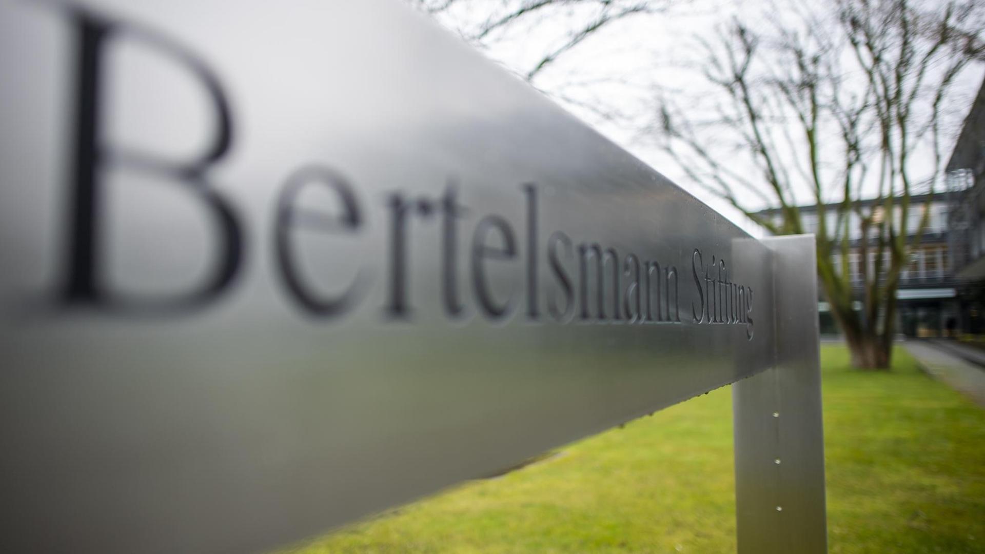 Eine Außenansicht des Gebäudes der Bertelsmann-Stiftung im März 2020.