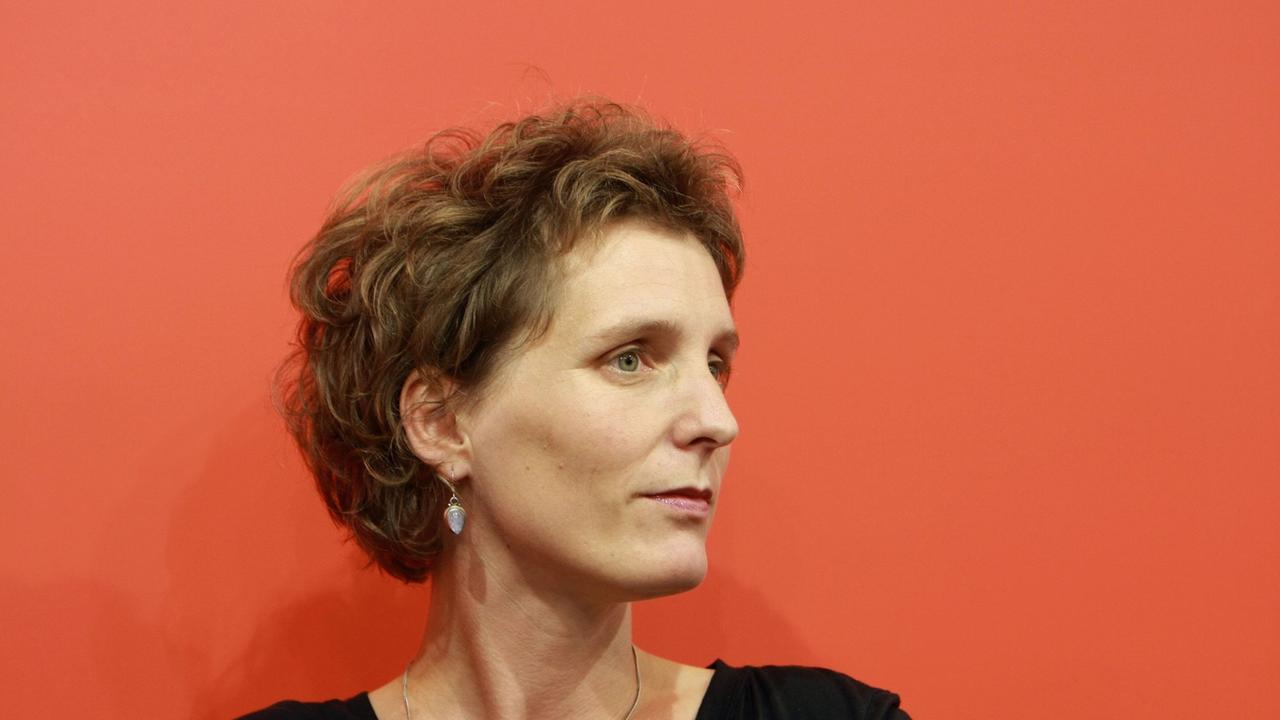 Annette Pehnt, deutsche Schriftstellerin, am 12.10.2007 auf der Frankfurter Buchmesse. Foto: Erwin Elsner +++