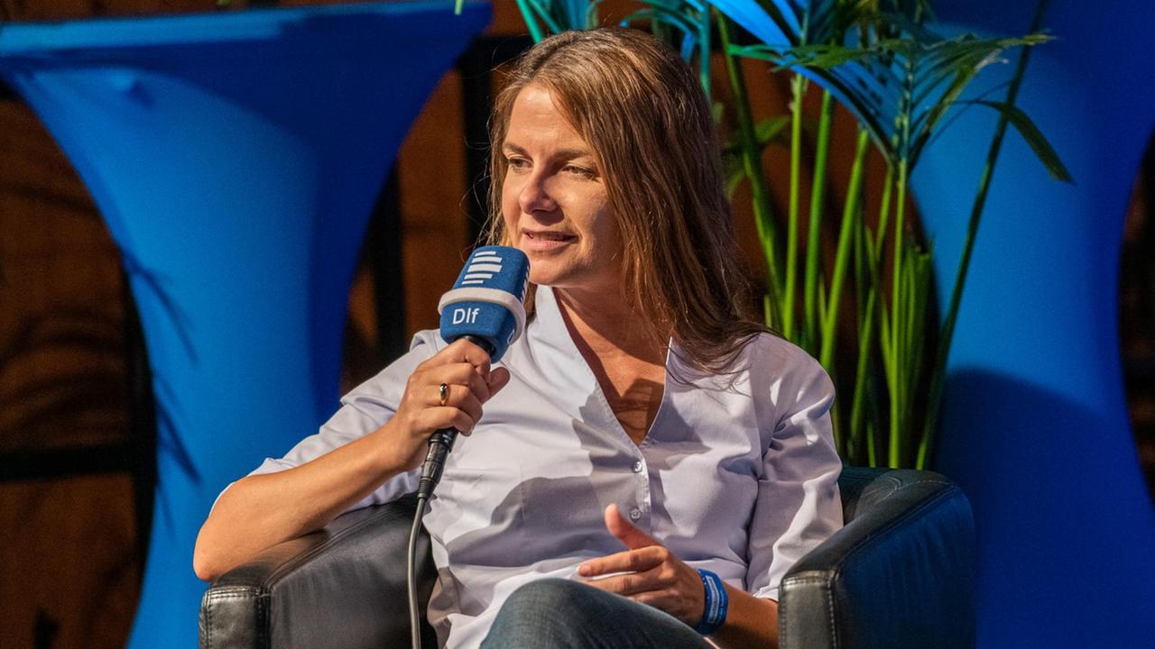 Tanit Koch beim 5. Kölner Forum für Journalismuskritik.