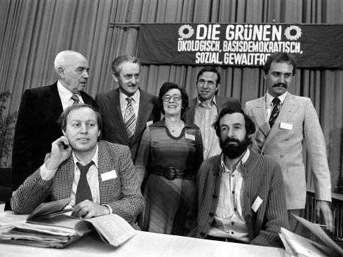 Der erste Vorstand der Grünen im Jahr 1980