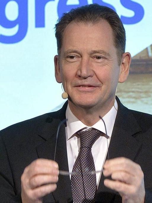 Graham Watson auf der jährlichen Konferenz der Alliance of Liberals and Democrats for Europa (ALDE) in Budapest am 20. November 2015.