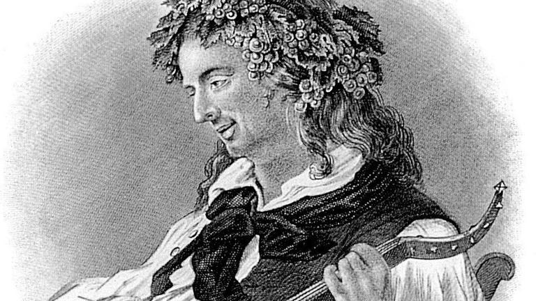 Porträt des schwedischen Dichters Carl Michael Bellmann (1740-1795). | Verwendung weltweit