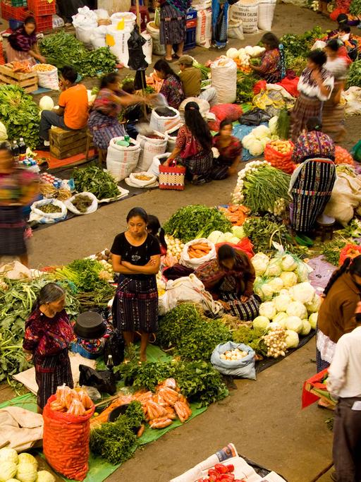 Ein Markt in Guatemala.