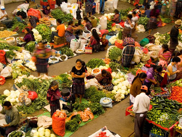 Ein Markt in Guatemala.