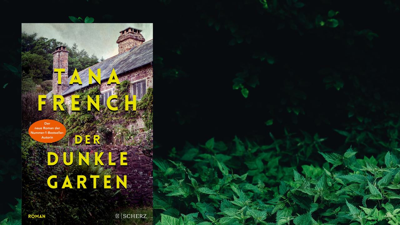 Cover von "Der dunkle Garten" von Tanja French vor Hintergrund.