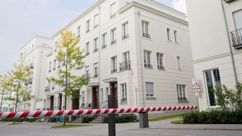 Blick auf das Luxusquartier "Heinrich Heine Gärten" in Düsseldorf