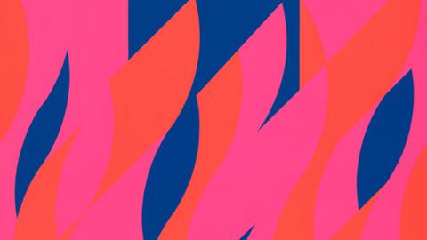 Bridget Riley: Two Reds with Violet /2008 (Ausschnitt)