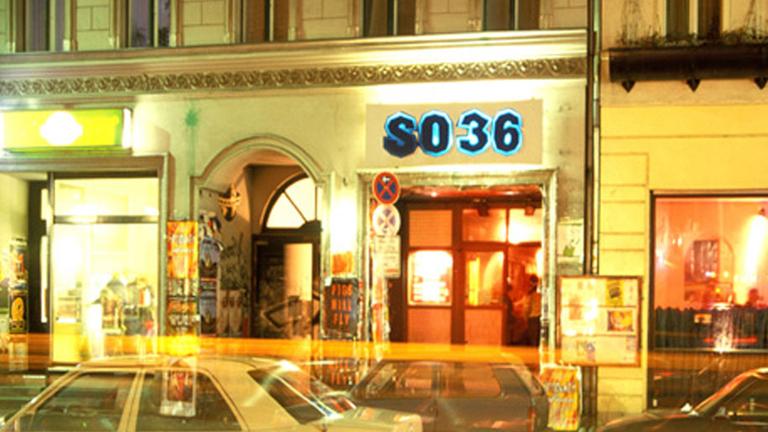 Der Eingang des Berlin-Kreuzberger Clubs SO 36.