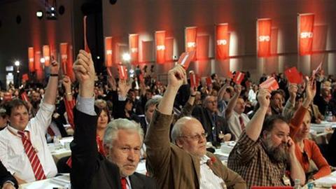 Auch Burschenschaften beschäftigten den SPD-Parteitag in Karlsruhe.