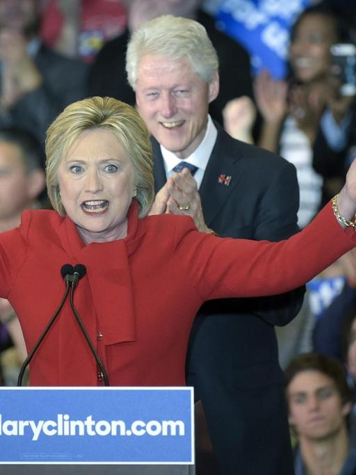 Hillary Clinton auf einer Wahlkampfveranstaltung vor den Vorwahlen der Demokraten in Iowa.