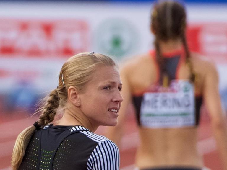 Julia Stepanowa, russische Leichtathletin (6.7.2016) bei den Europameisterschaften in Amsterdam.